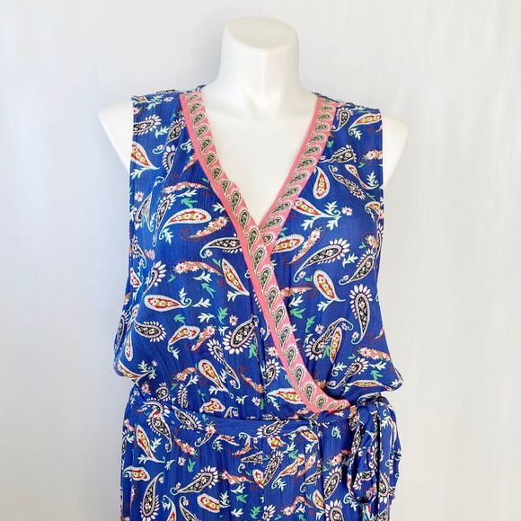 NWT Westport Paisley Wrap Top Jumpsuit - Picture 3 of 13